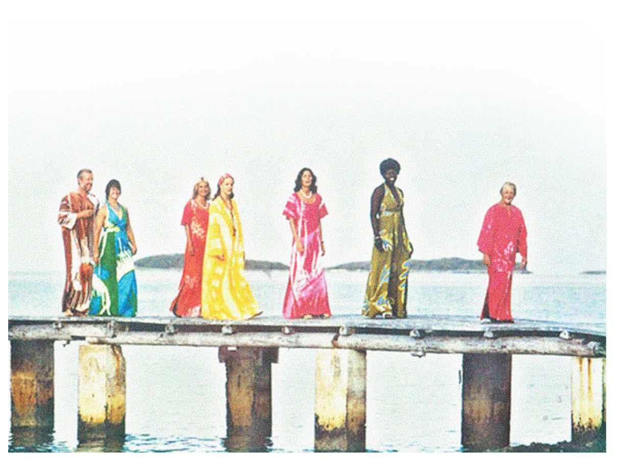 people on bahamian dresses